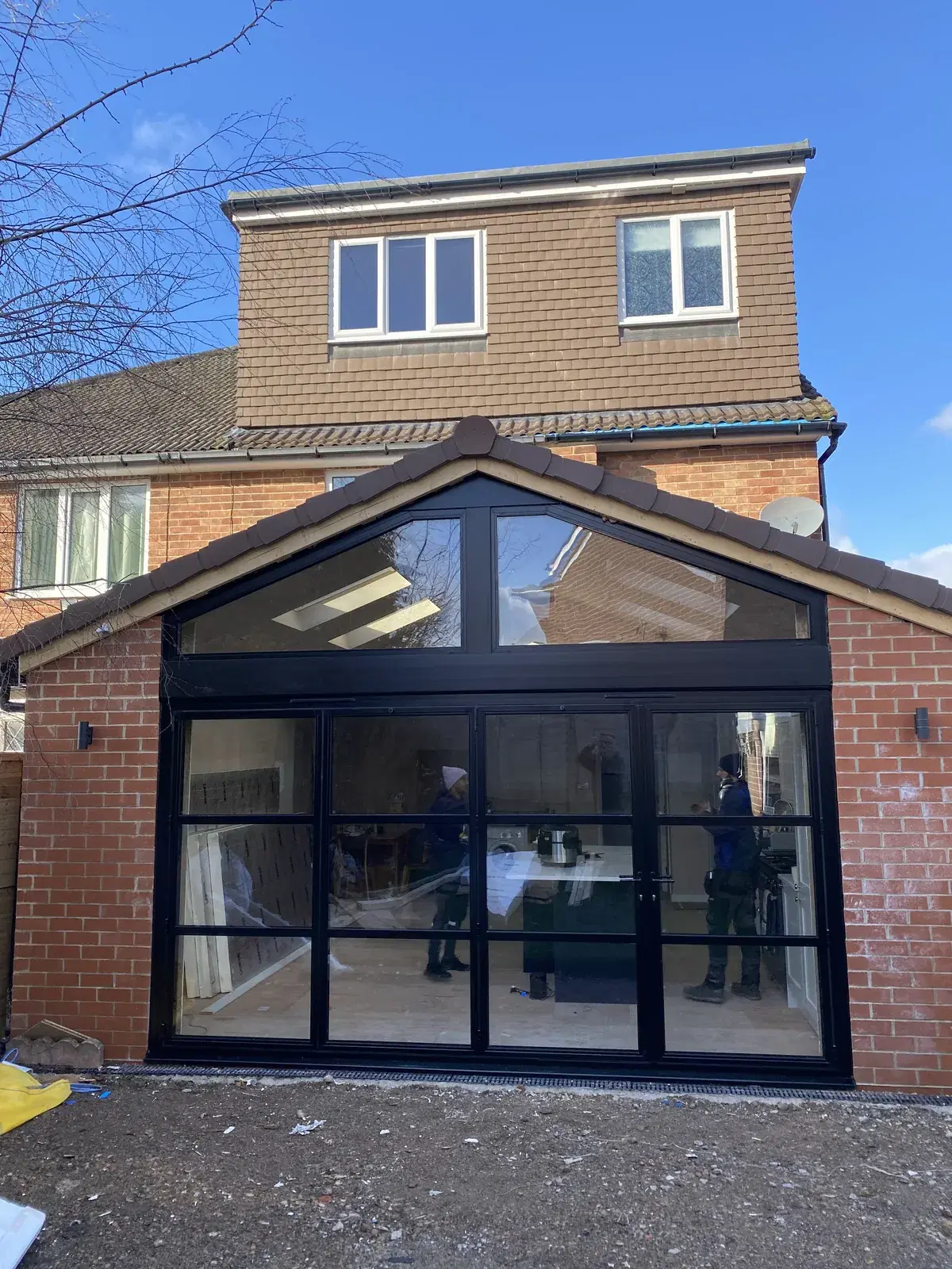 A glazed opening fitted to a domestic property.